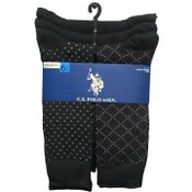 Wholesale - 6pk MEN'S BLACK DRESS CREW SOCKS SIZE 6-12 C/P 48, UPC: 662239071956